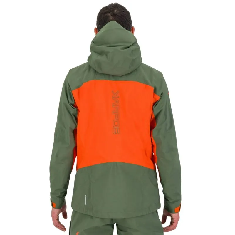 Chaqueta impermeable para hombre Karpos STORM EVO (Spicy Orange/Thyme)
