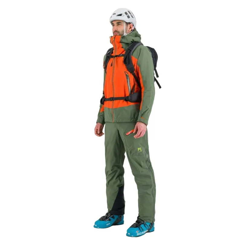 Chaqueta impermeable para hombre Karpos STORM EVO (Spicy Orange/Thyme)