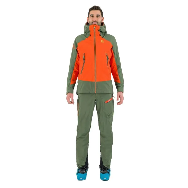 Chaqueta impermeable para hombre Karpos STORM EVO (Spicy Orange/Thyme)