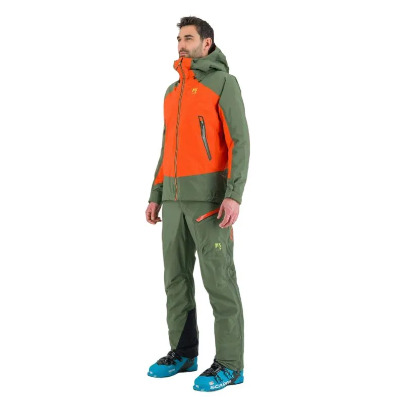 Chaqueta impermeable para hombre Karpos STORM EVO (Spicy Orange/Thyme)