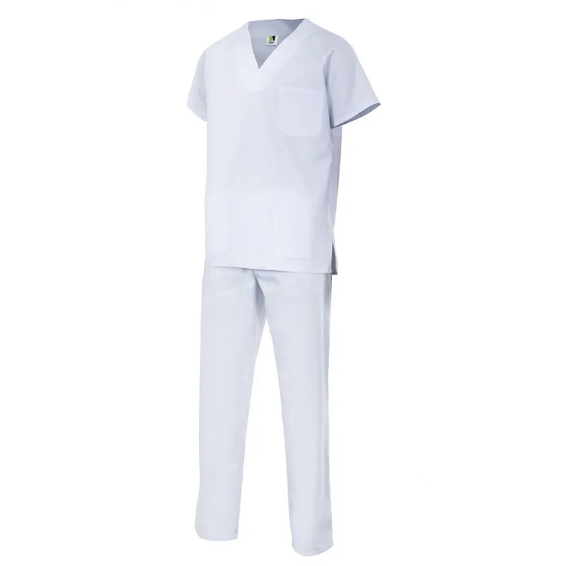 CONJUNTO PIJAMA SANITARIO BLANCO  VELILLA 800