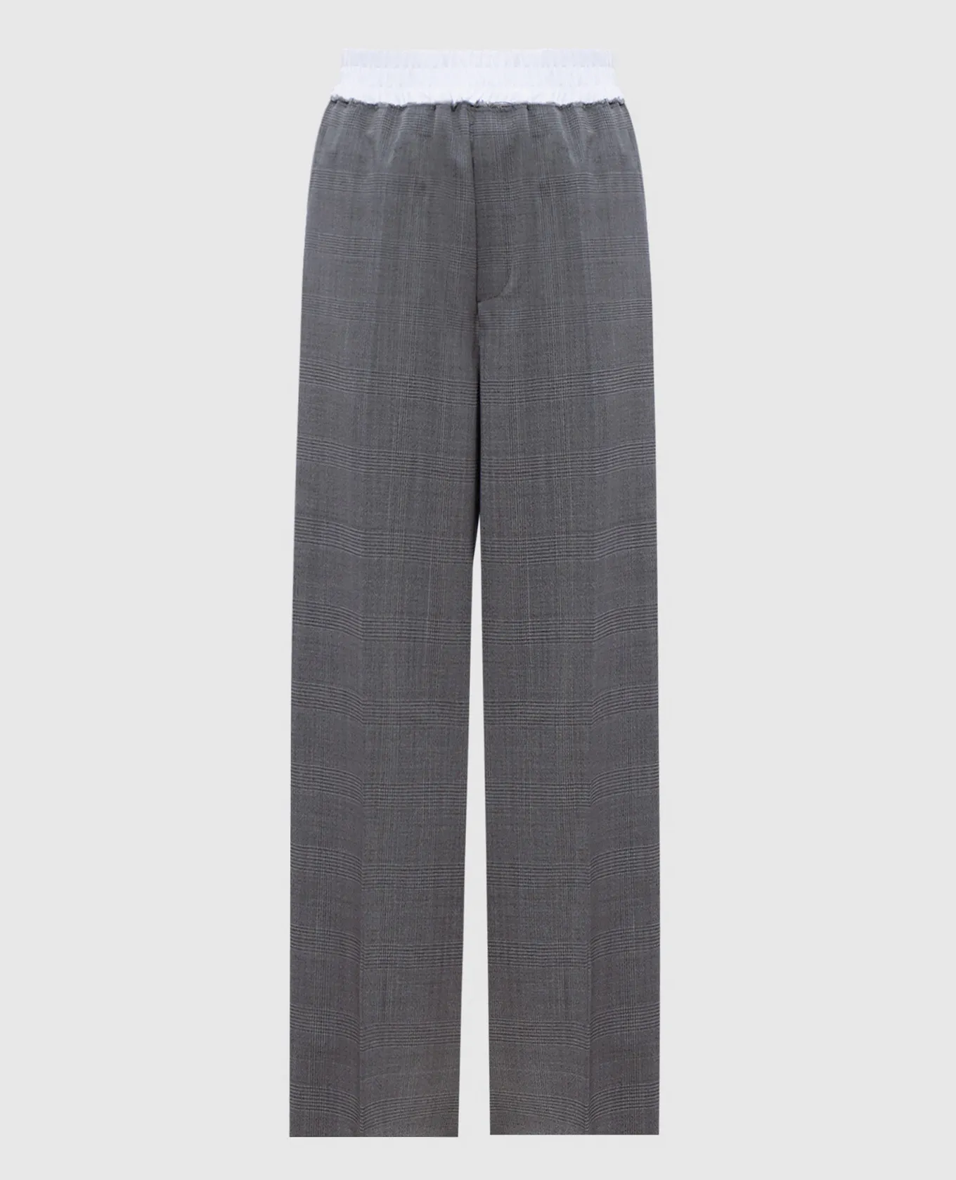 DARKPARK SLY Gray Windsor Check Wool Pants