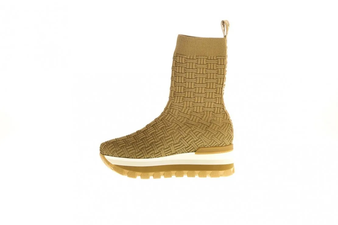 Deportiva Calcetin Mujer Beig Sock Trenza 27324 Weekend And Pedro Miralles