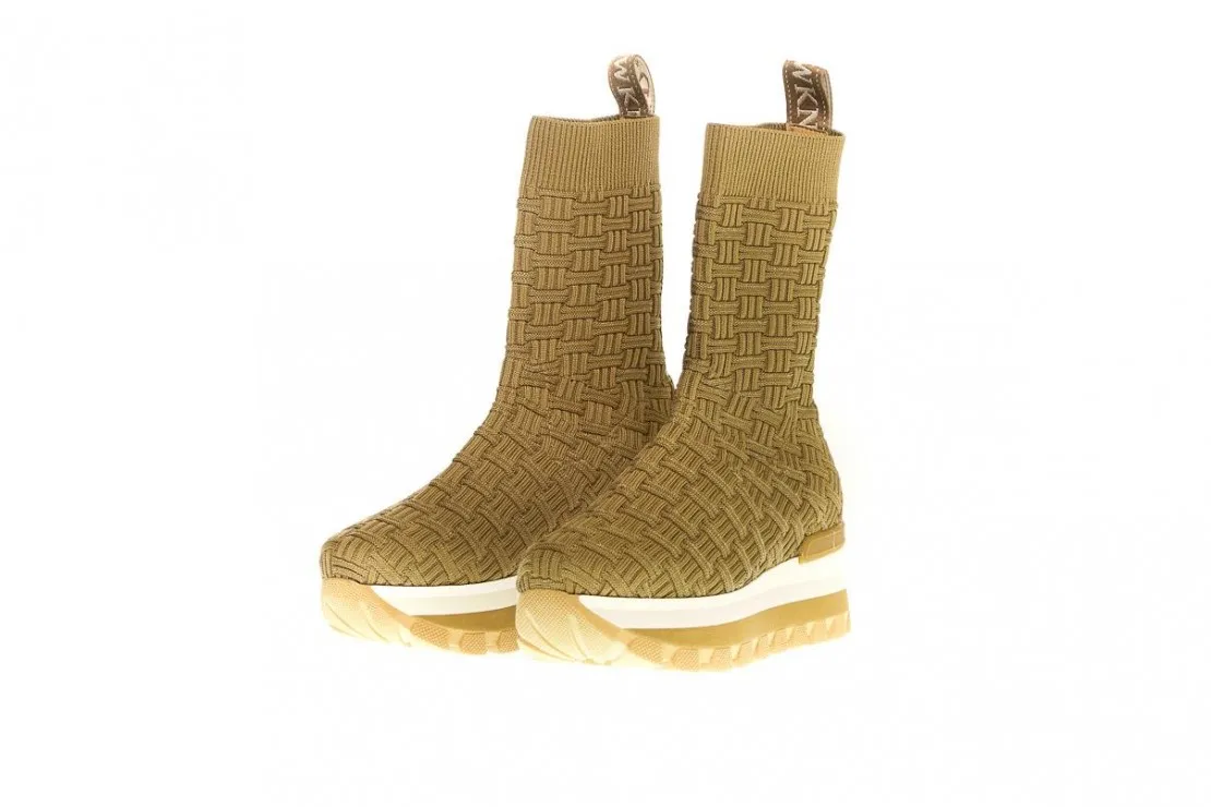 Deportiva Calcetin Mujer Beig Sock Trenza 27324 Weekend And Pedro Miralles
