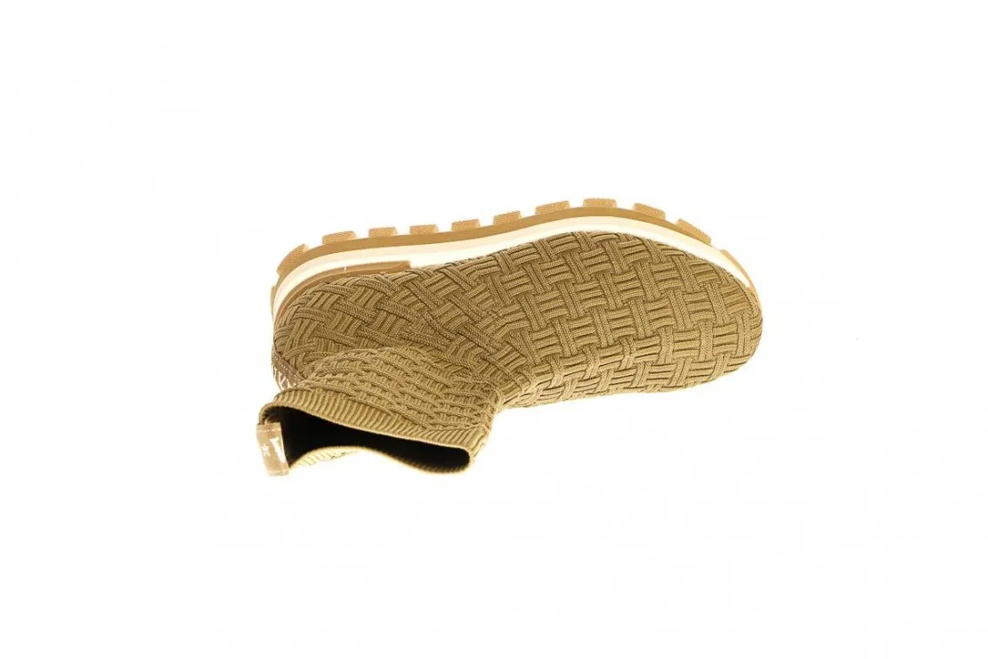 Deportiva Calcetin Mujer Beig Sock Trenza 27324 Weekend And Pedro Miralles