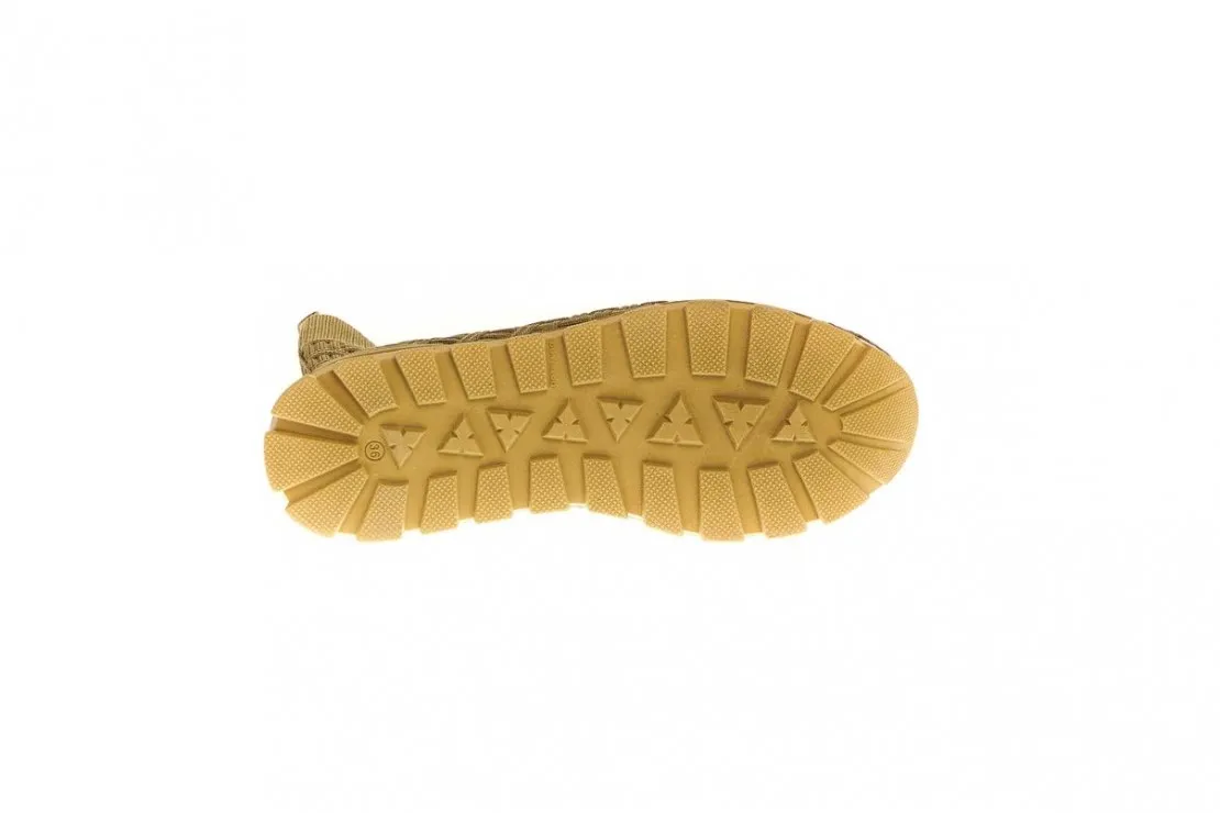 Deportiva Calcetin Mujer Beig Sock Trenza 27324 Weekend And Pedro Miralles