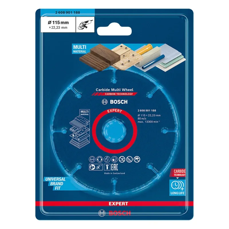 DISCO DIAMANTADO 4 1/2" EXPERT MULTIMATERIAL BOSCH 2608.901.188000