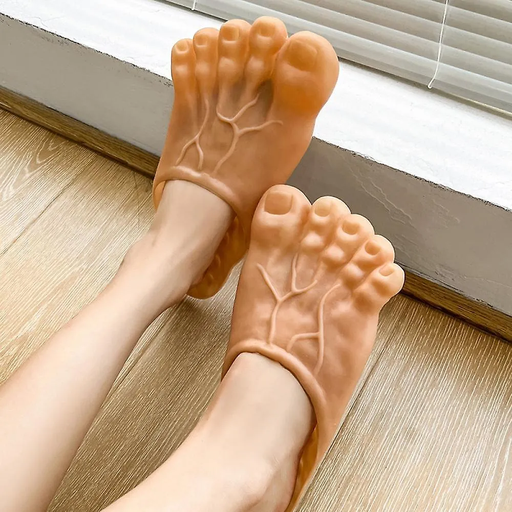 Diseño divertido Zapatillas de los dedos gordos de los pies Calzado de hombre Zapatos de casa familiar Zapatillas de playa de ve