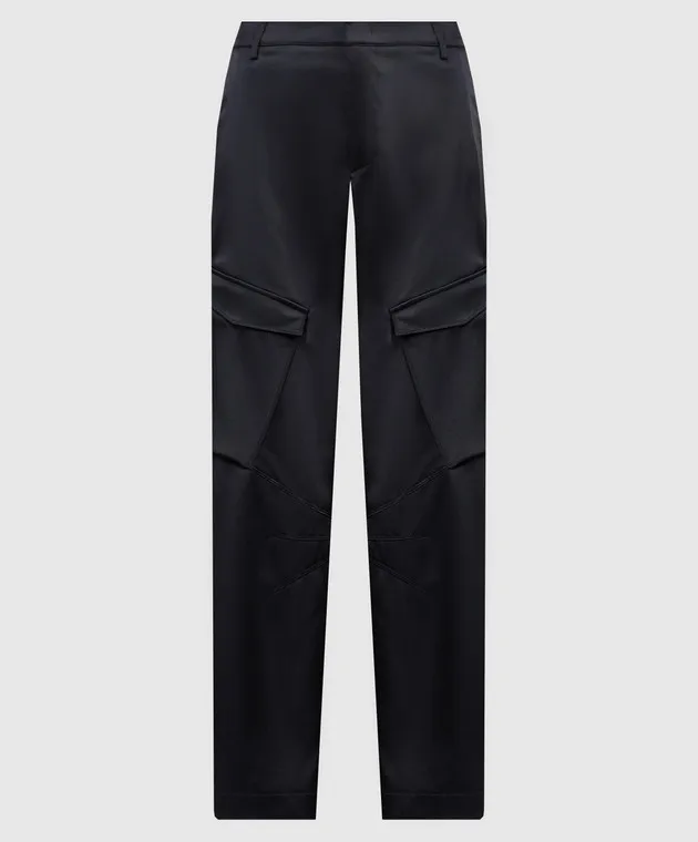 Dondup Camila logo cargo pants in black