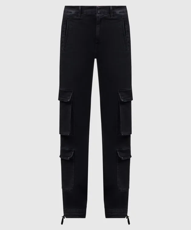 Dondup Tori logo cargo pants in black