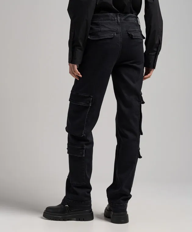 Dondup Tori logo cargo pants in black