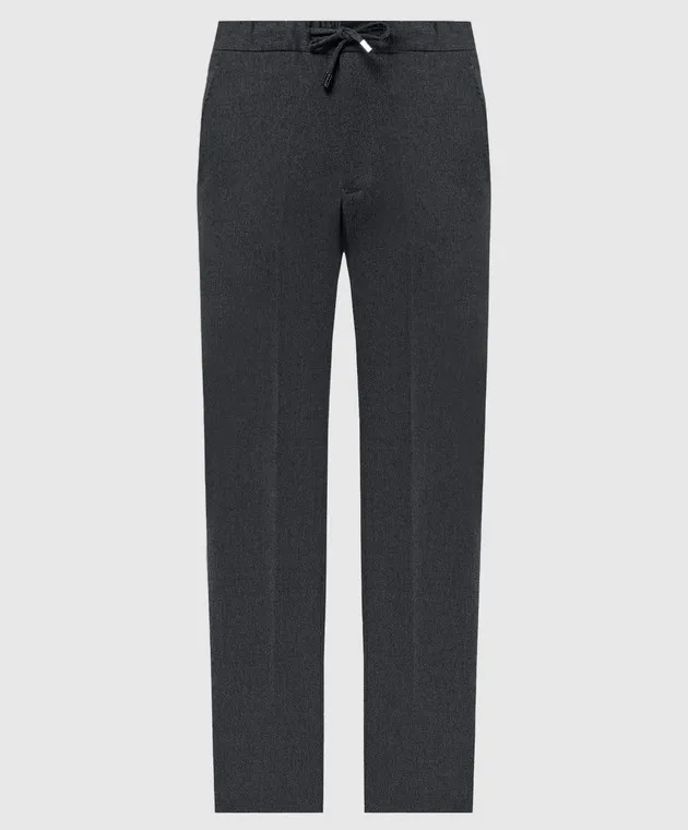 Enrico Mandelli Gray pants made of wool