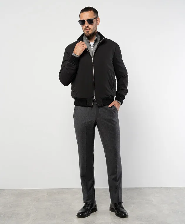 Enrico Mandelli Gray pants made of wool