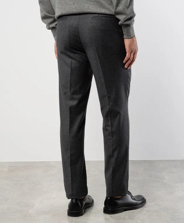 Enrico Mandelli Gray pants made of wool
