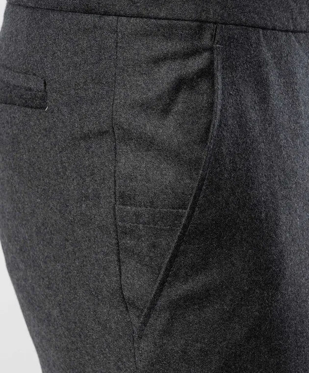 Enrico Mandelli Gray pants made of wool