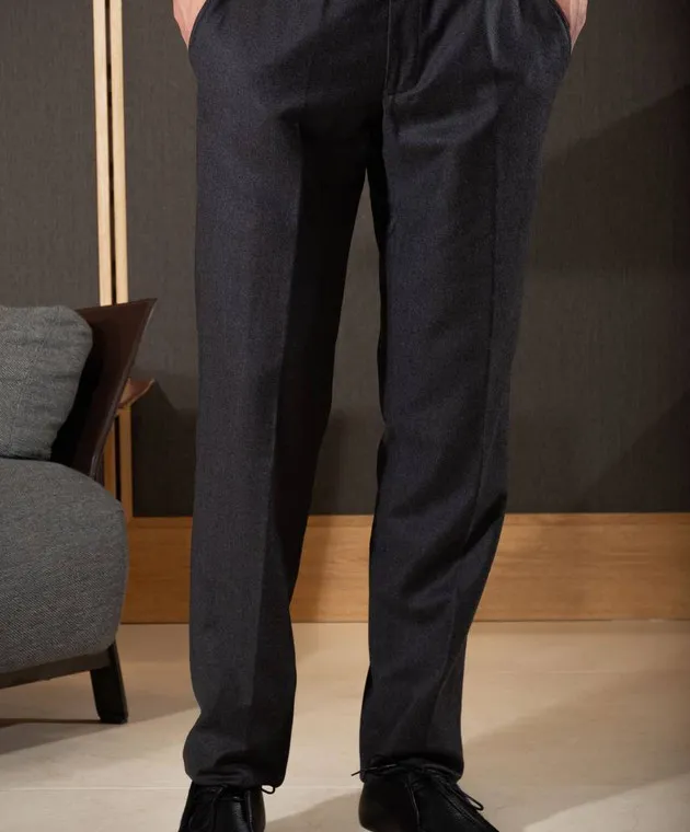 Enrico Mandelli Gray pants made of wool