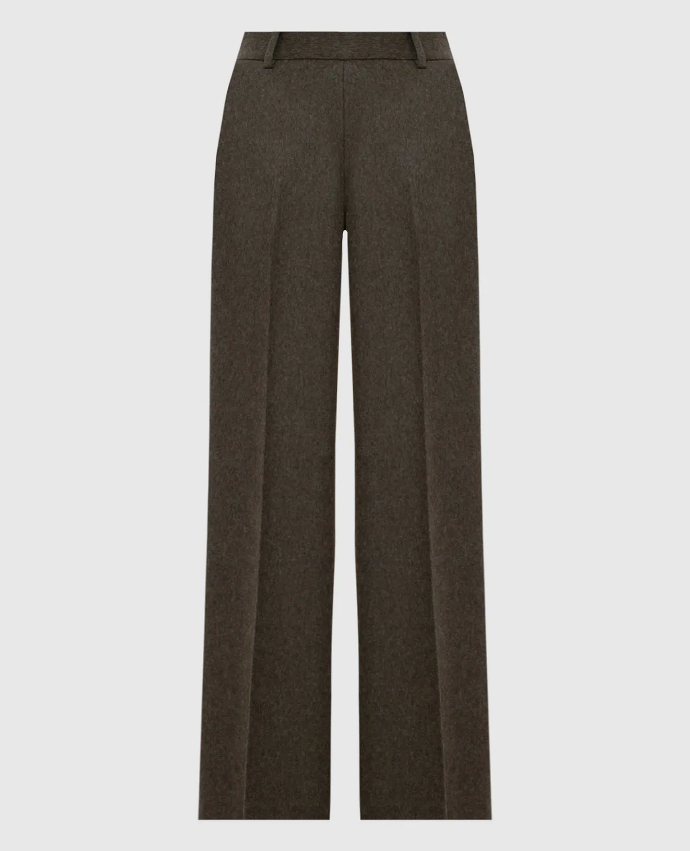 Ermanno Scervino Khaki flared pants with wool