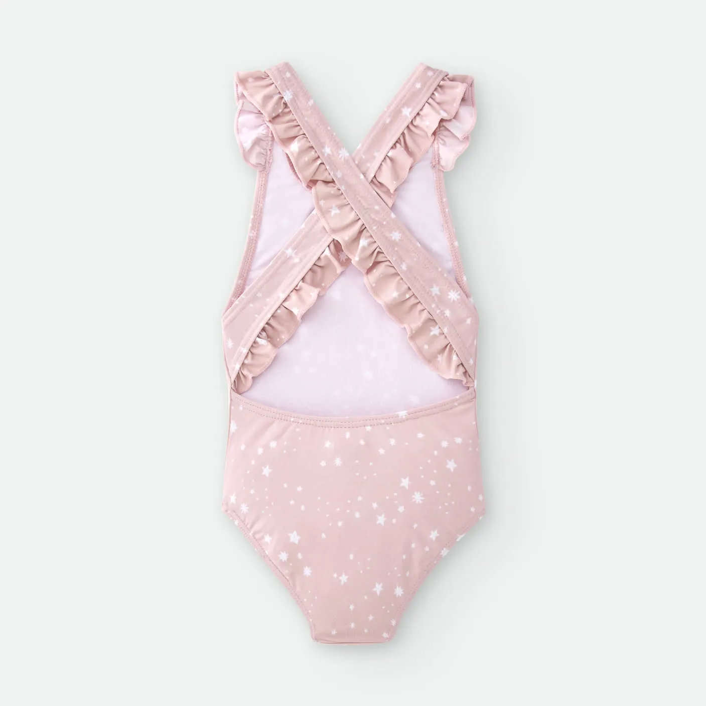 Estrellas rosa BAÑADOR Lycra niña R380810