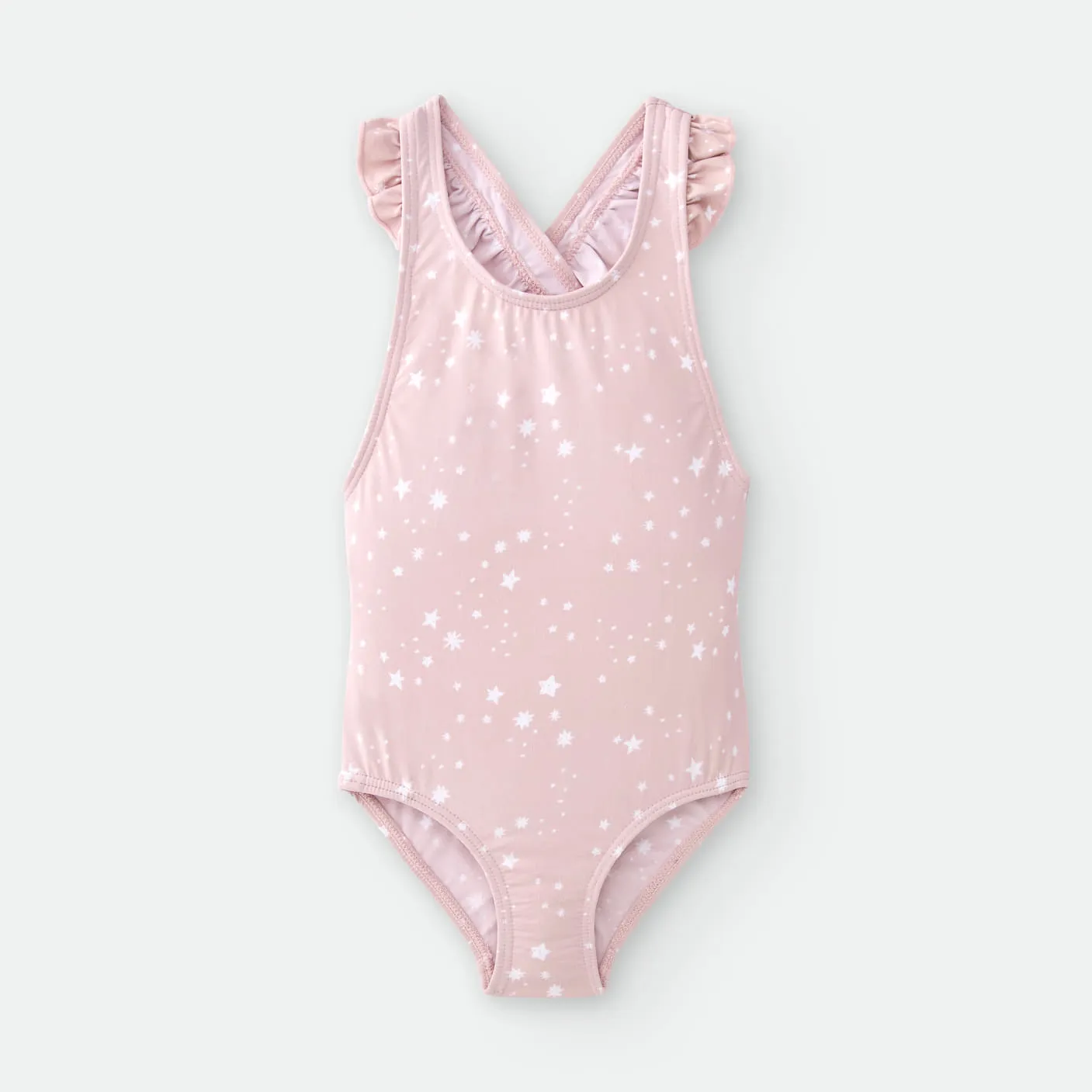 Estrellas rosa BAÑADOR Lycra niña R380810