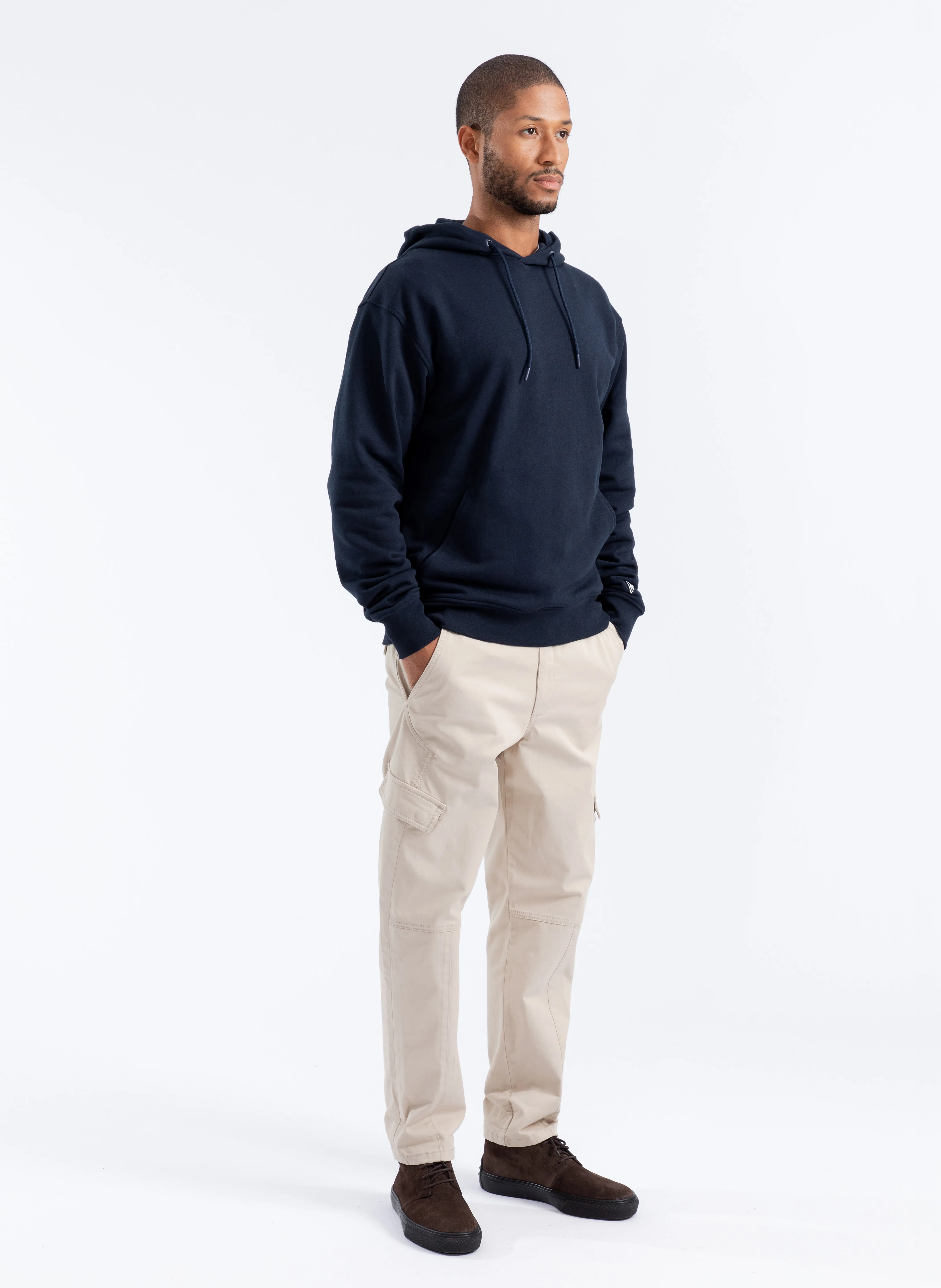 EVASION  SUDADERA HOLGADA DE ALGODóN CON CAPUCHA EN AZUL