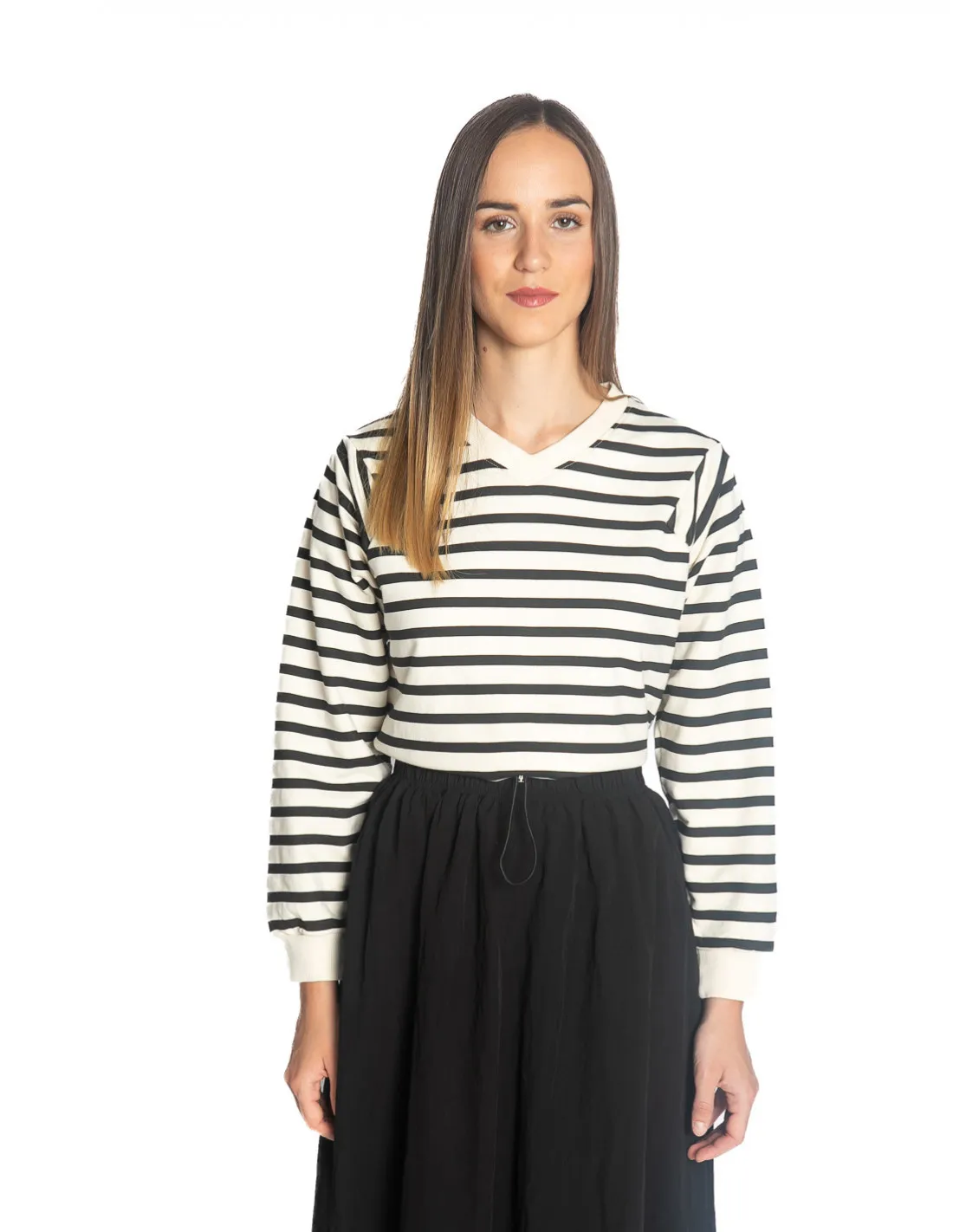 FALDA MIDI NEGRA TEJIDO TECNICO COMPAÑIA FANTASTICA