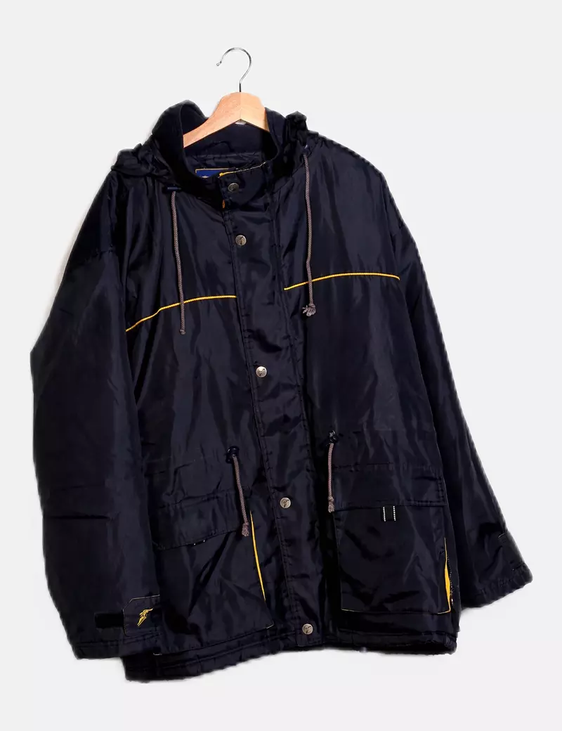 Goodyear Welt Abrigo azul impermeable
