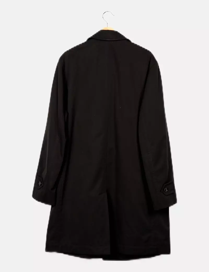 Hugo Boss Abrigo negro impermeable