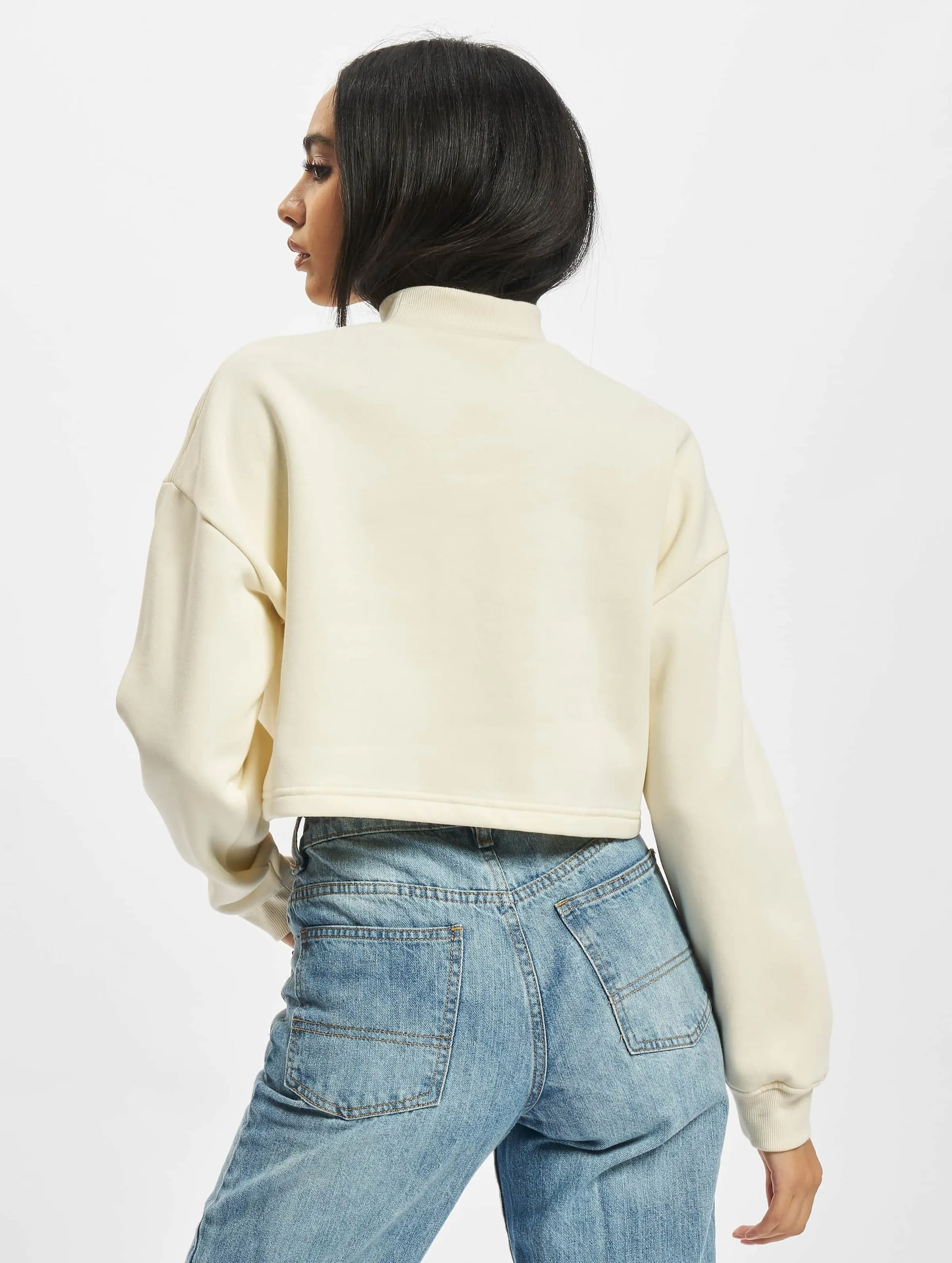 Ladies Cropped Oversized High Neck 