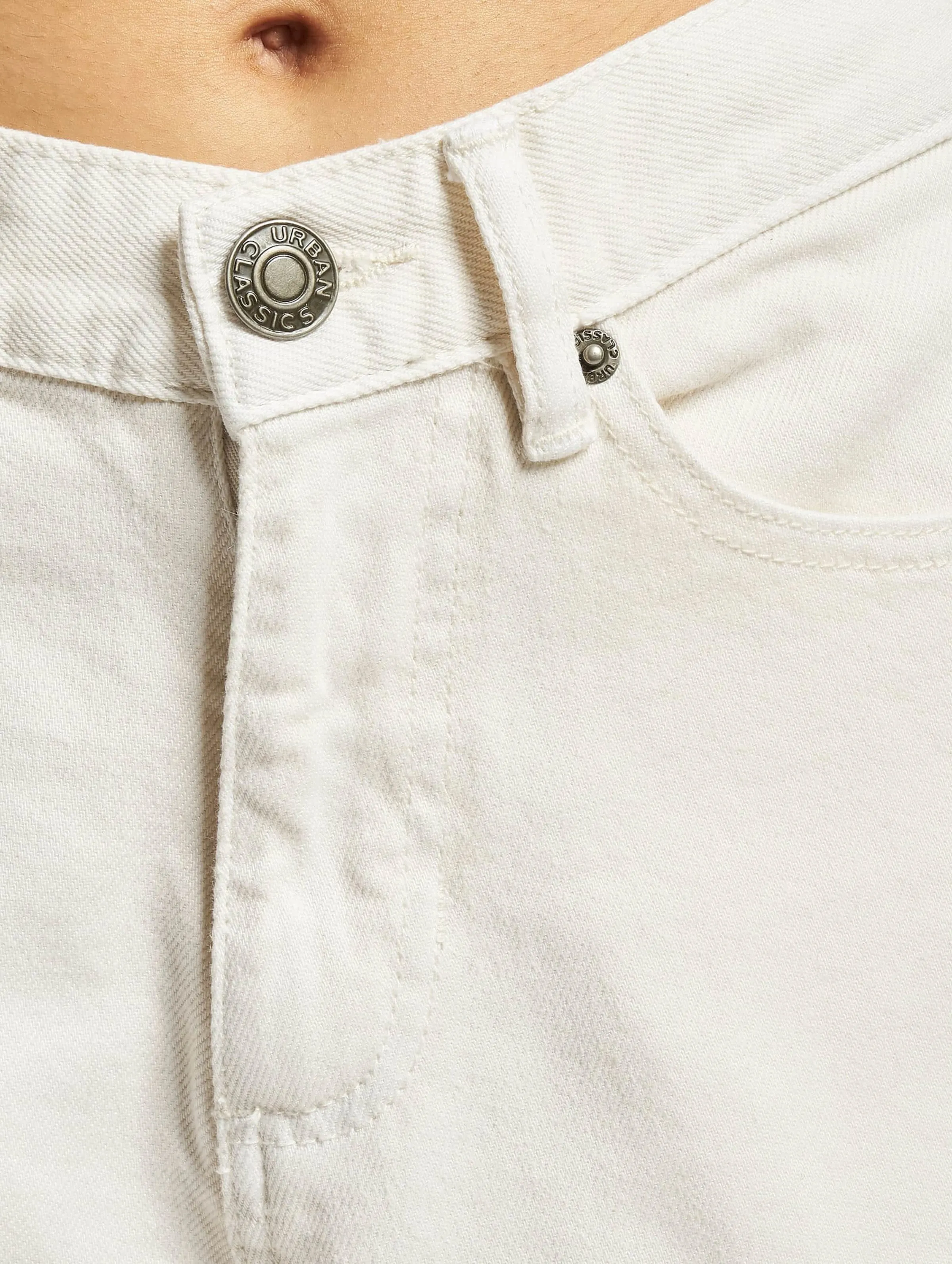Ladies High Waist Wide Leg Cropped Denim 
