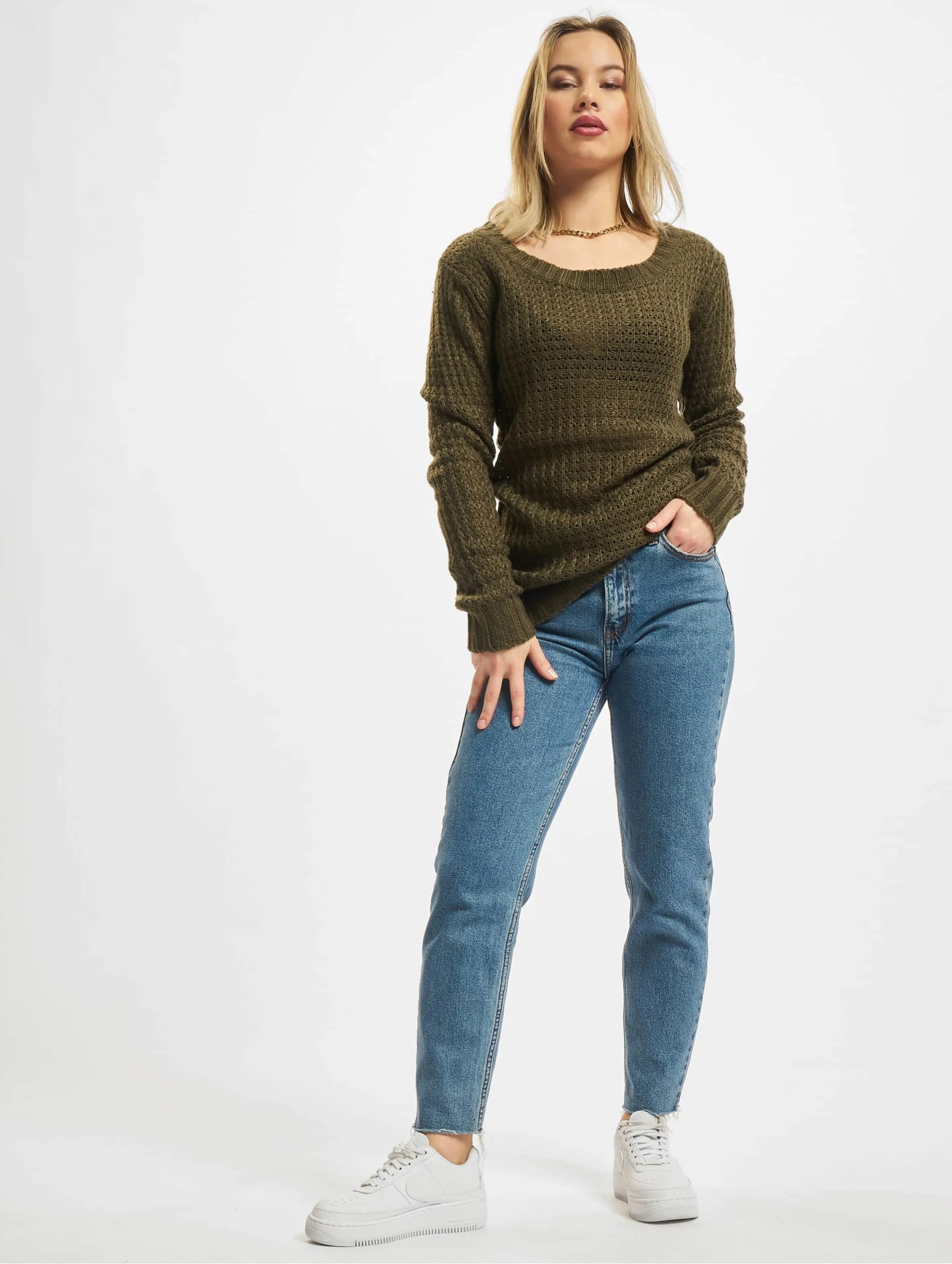 Ladies Long Wideneck