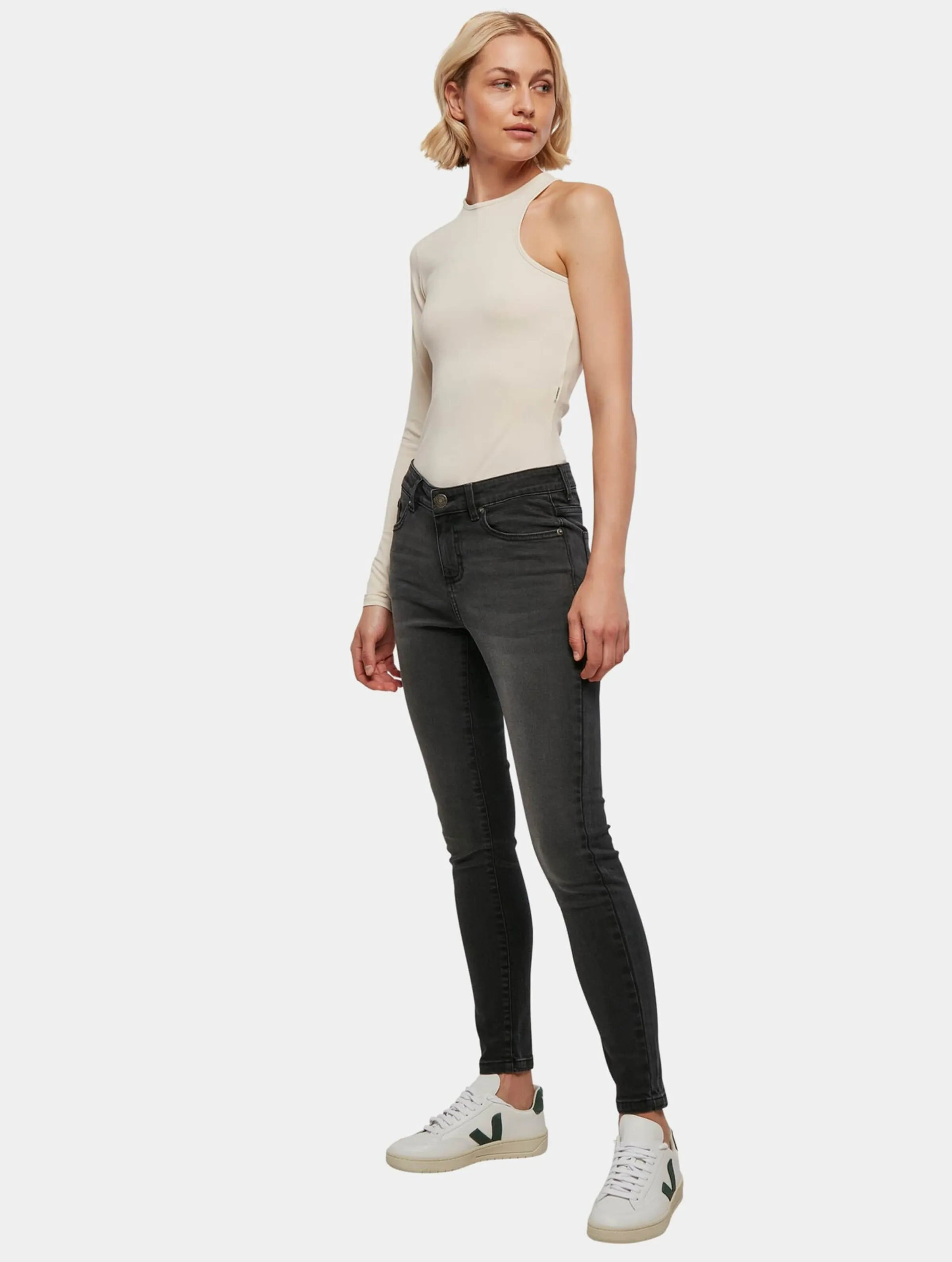 Ladies Organic Stretch Asymmetric