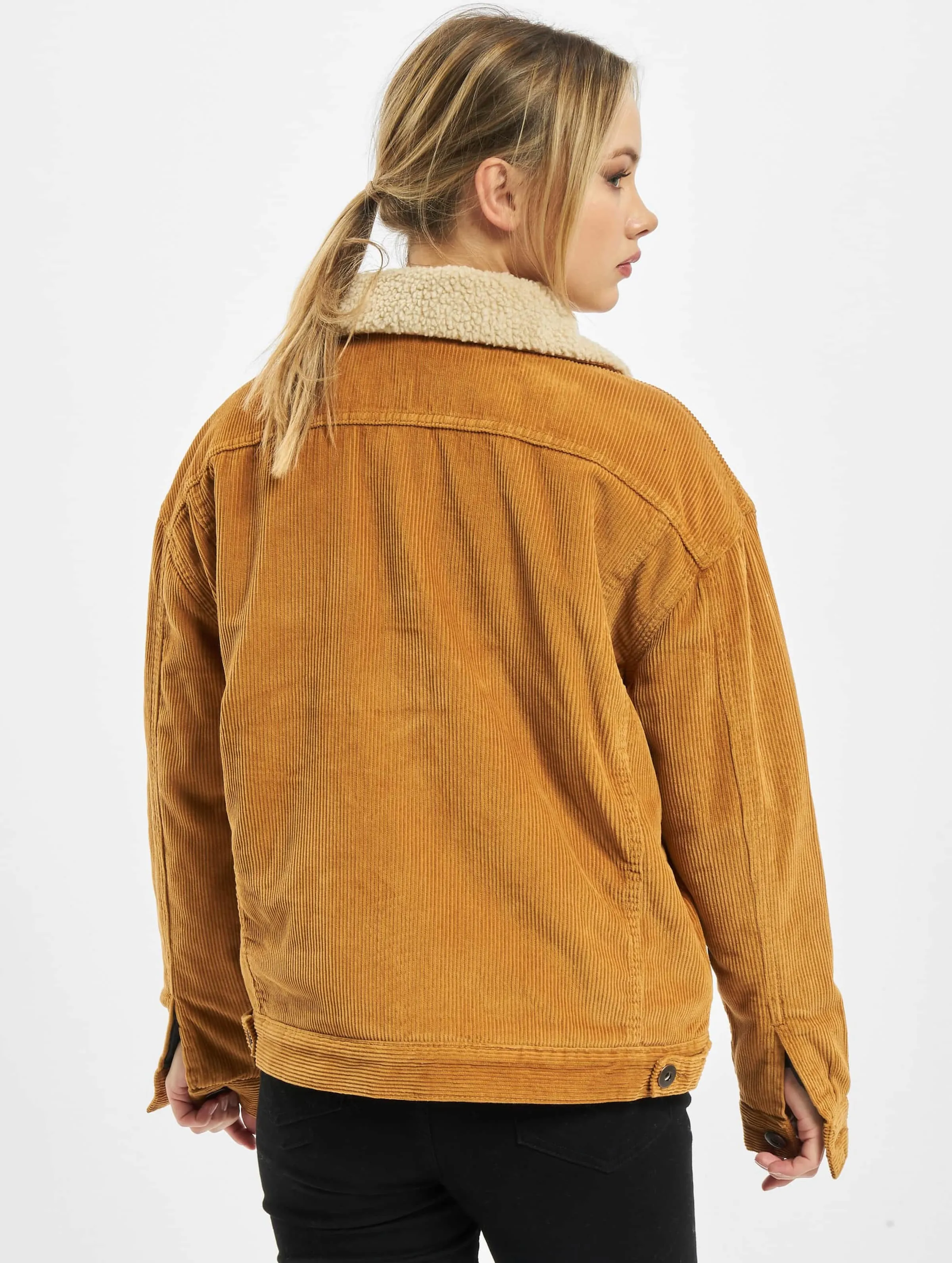 Ladies Oversize Sherpa Corduroy