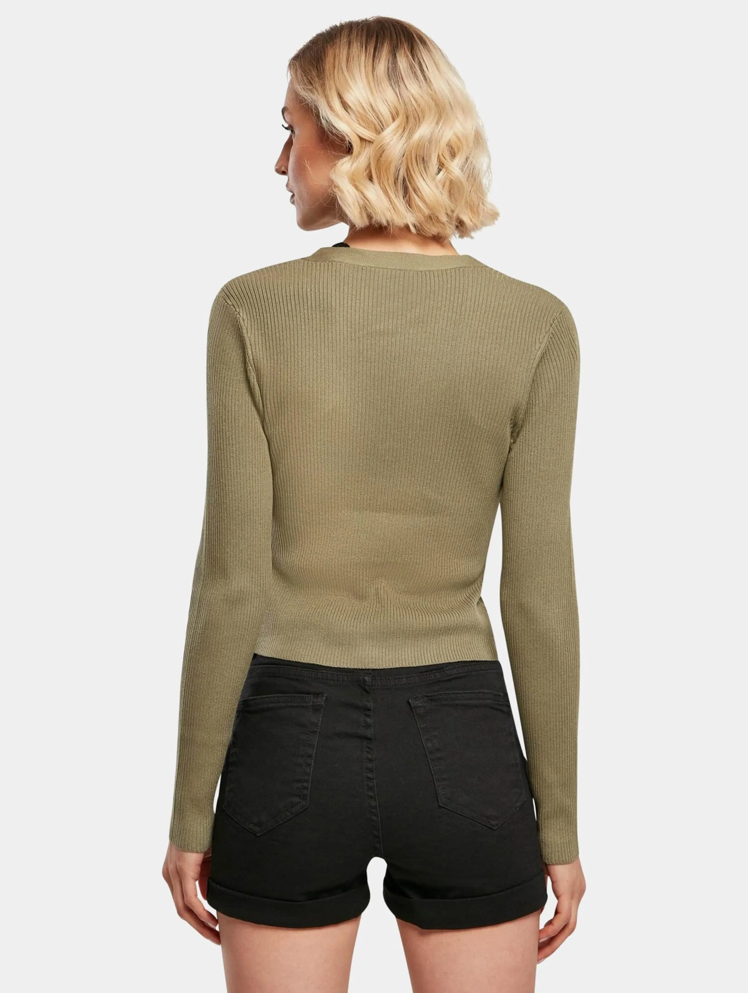 Ladies Short Rib Knit