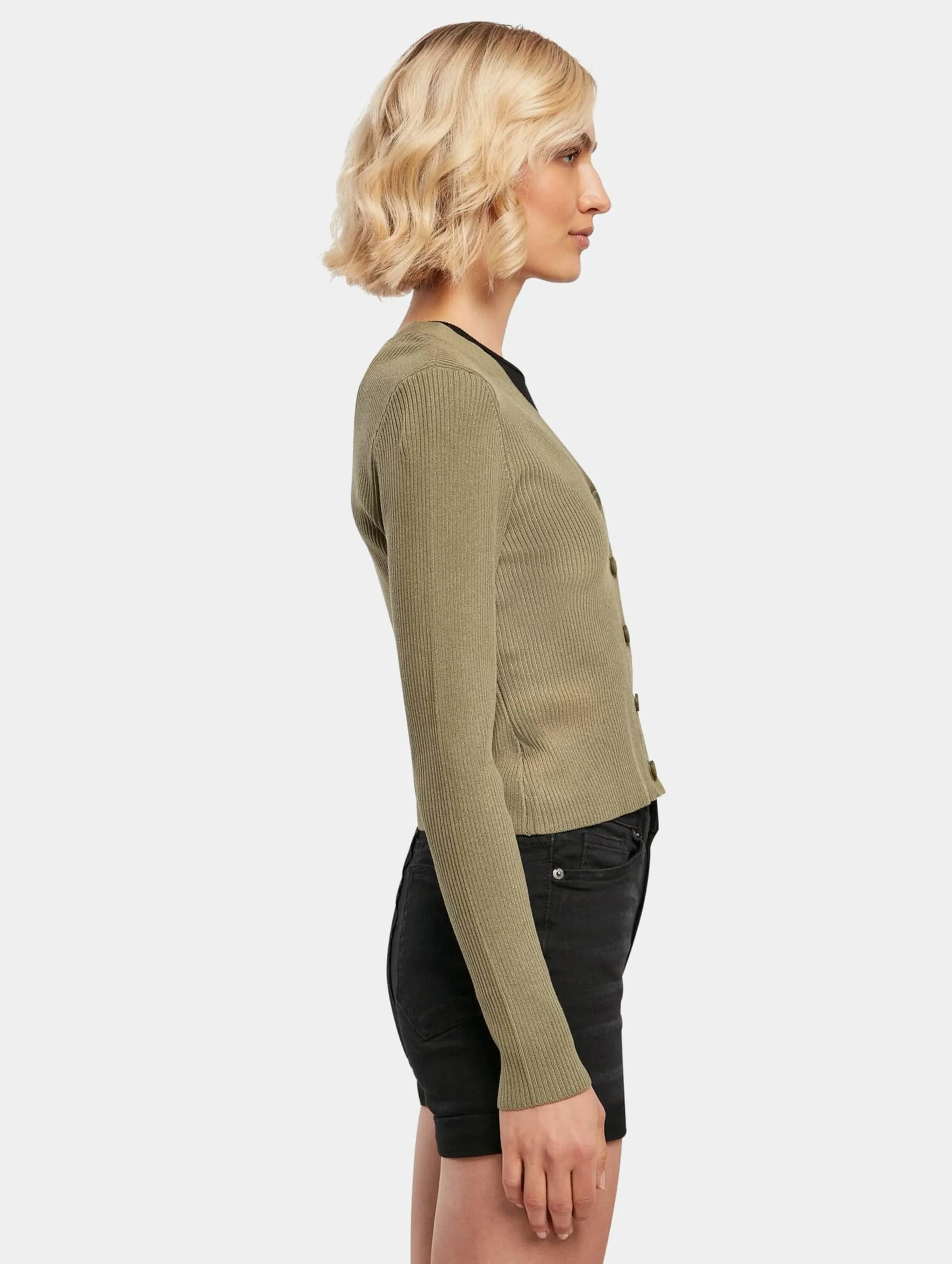 Ladies Short Rib Knit