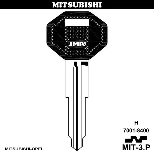 LLAVE PARA VEHíCULO MITSUBISHI MIT3P (BOLSA 10 UNIDADES) JMA
