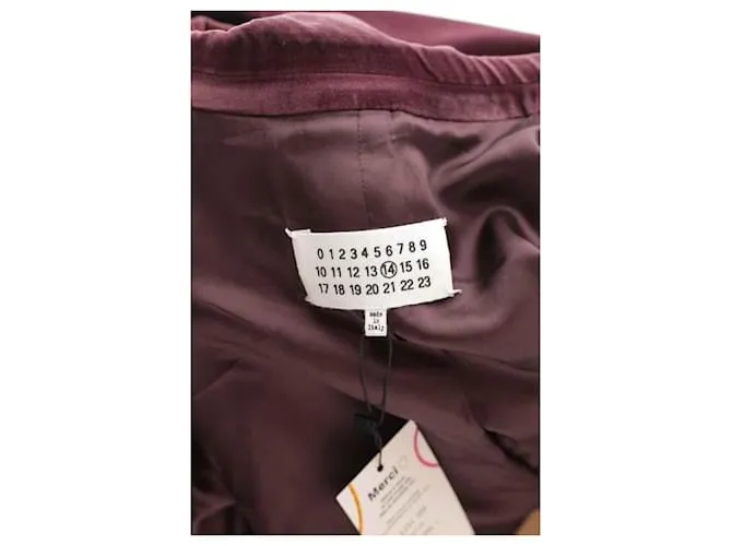 Maison Martin Margiela Chaqueta de terciopelo Castaño 