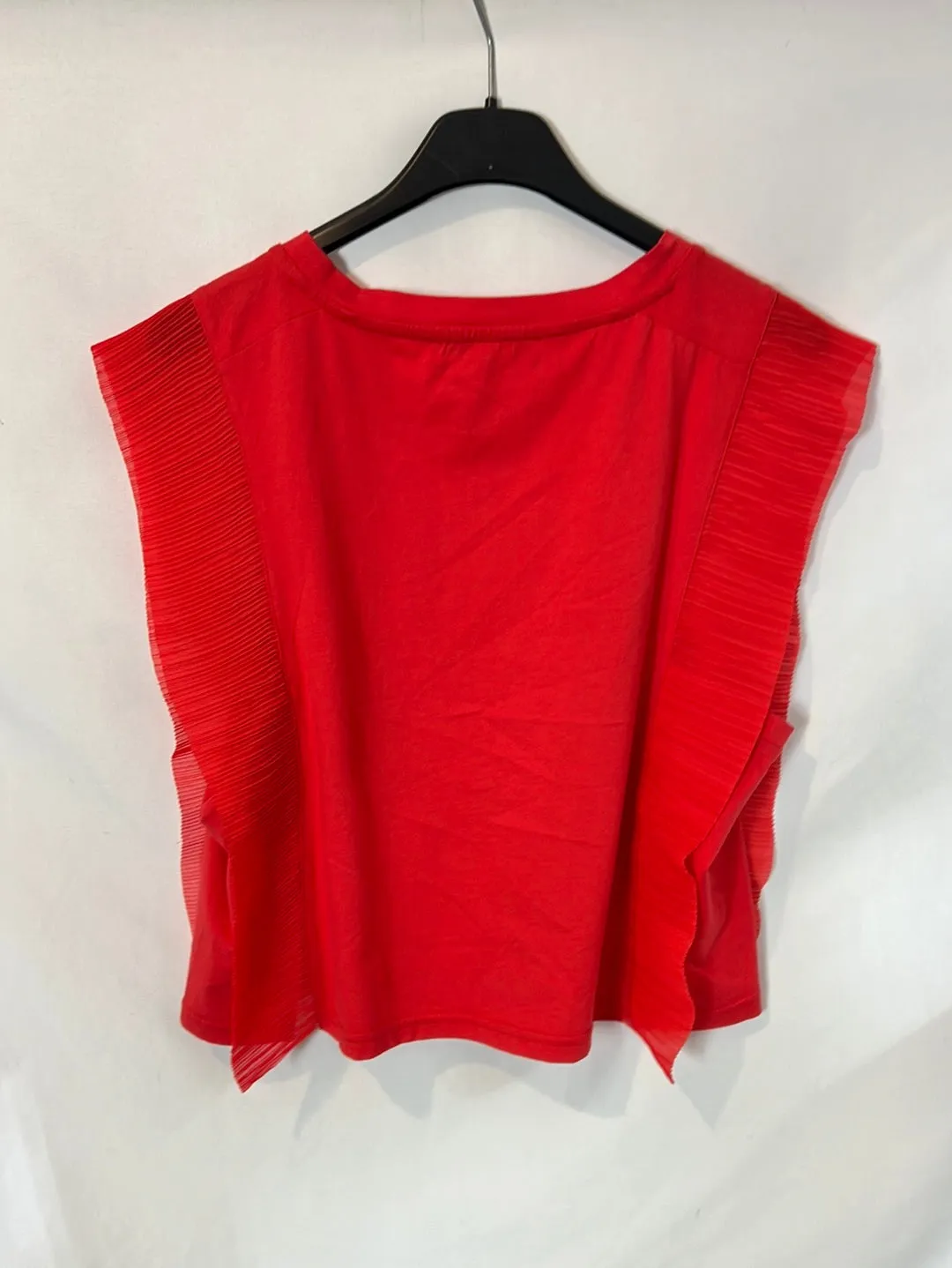 MAJE. Top rojo detalle. T 1 (S)