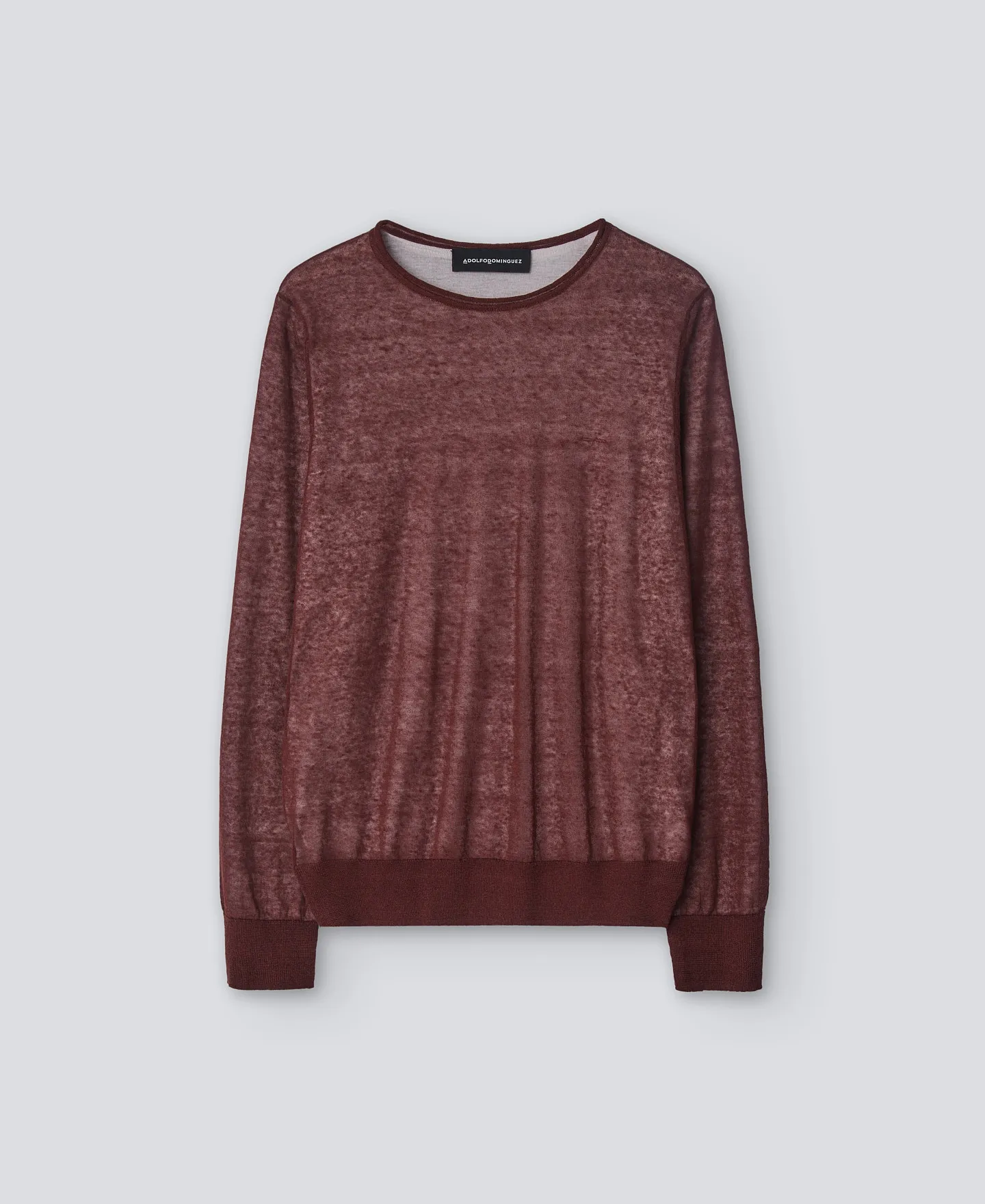Marbled brown sweater man