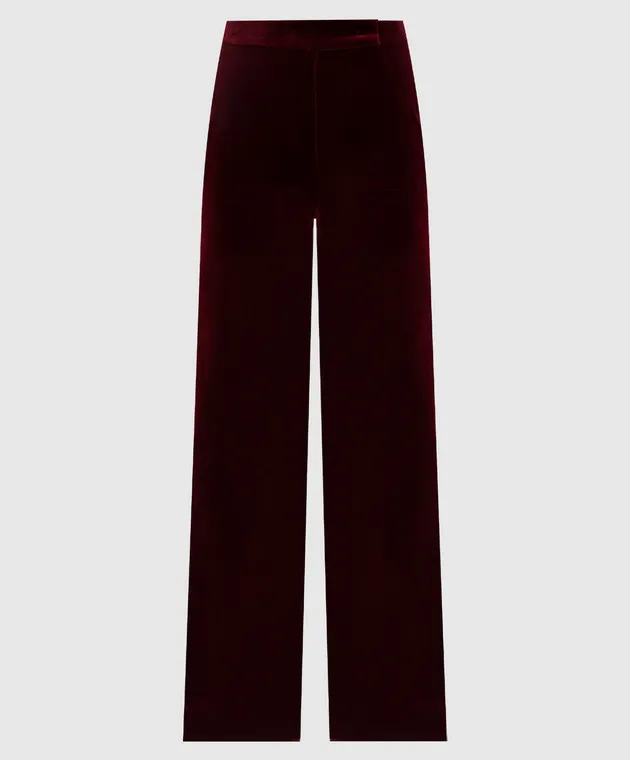 Max Mara MARUSCA maroon pants made of wool