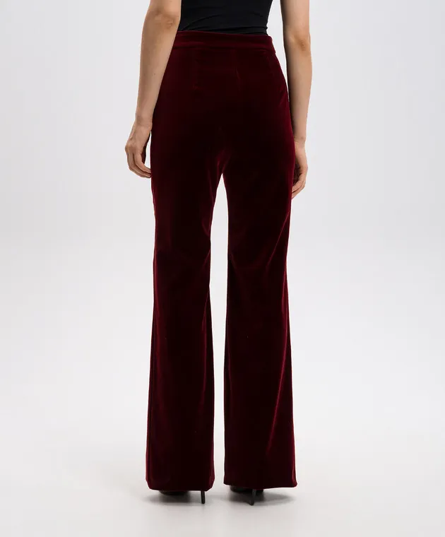 Max Mara MARUSCA maroon pants made of wool