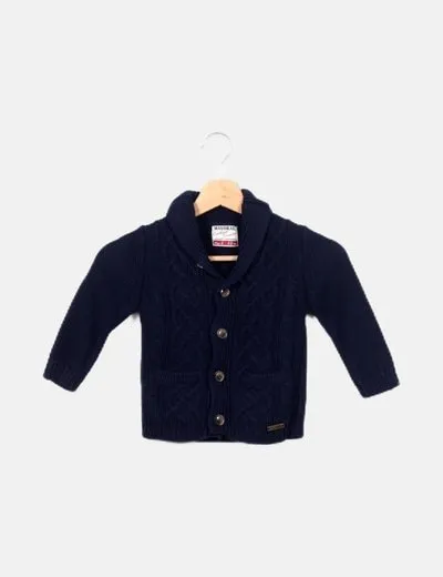 Mayoral Chaqueta punto azul marino