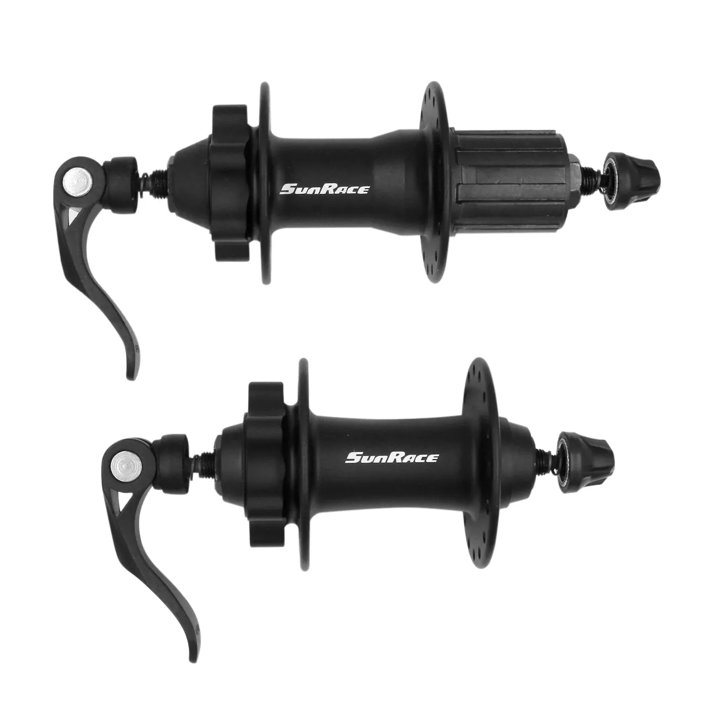 Maza SUNRACE Montaa M9 Delantera/Trasera 32B 9P con Bloqueo Disco Aluminio Negro Cajita HBM96.P9QS.DS1.BXB