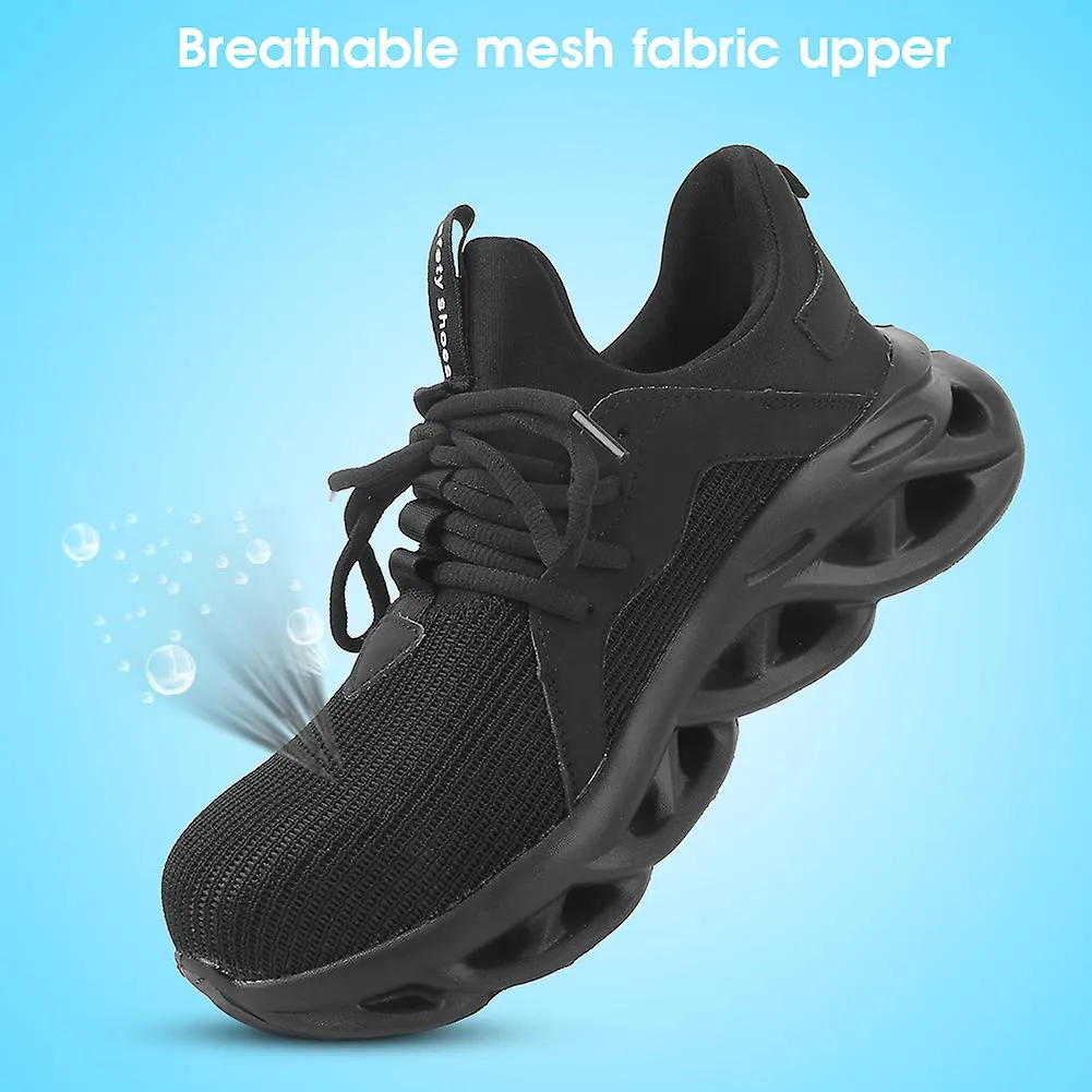 Men Labor Protection Shoes Steel Toe Breathable Antiknock Punctureproof Safety Work Footwear(42 )