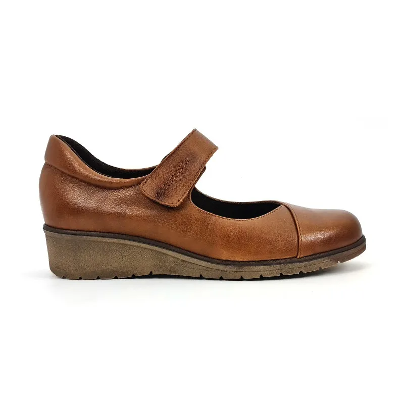 Merceditas Mujer Piel Velcro Plantilla Extraíble 70805 Cuero, de Tupié