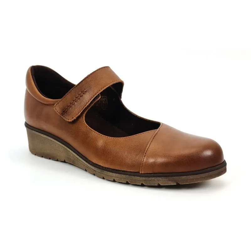 Merceditas Mujer Piel Velcro Plantilla Extraíble 70805 Cuero, de Tupié