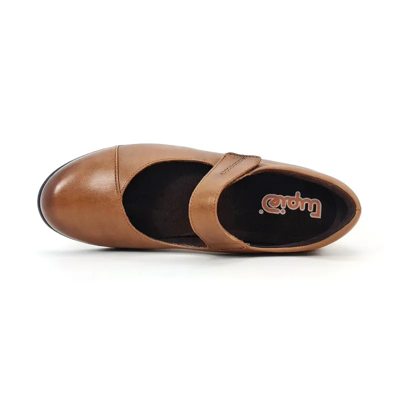 Merceditas Mujer Piel Velcro Plantilla Extraíble 70805 Cuero, de Tupié
