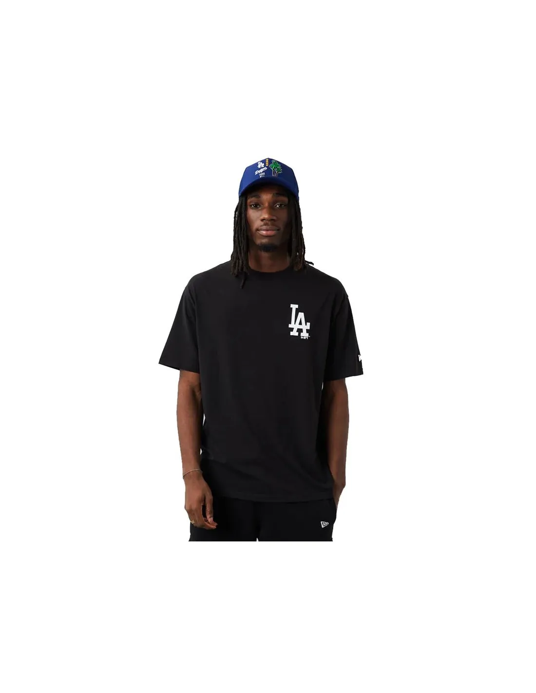 MLB CITY OVRSZD TEE LOSDOD  BLKWHI