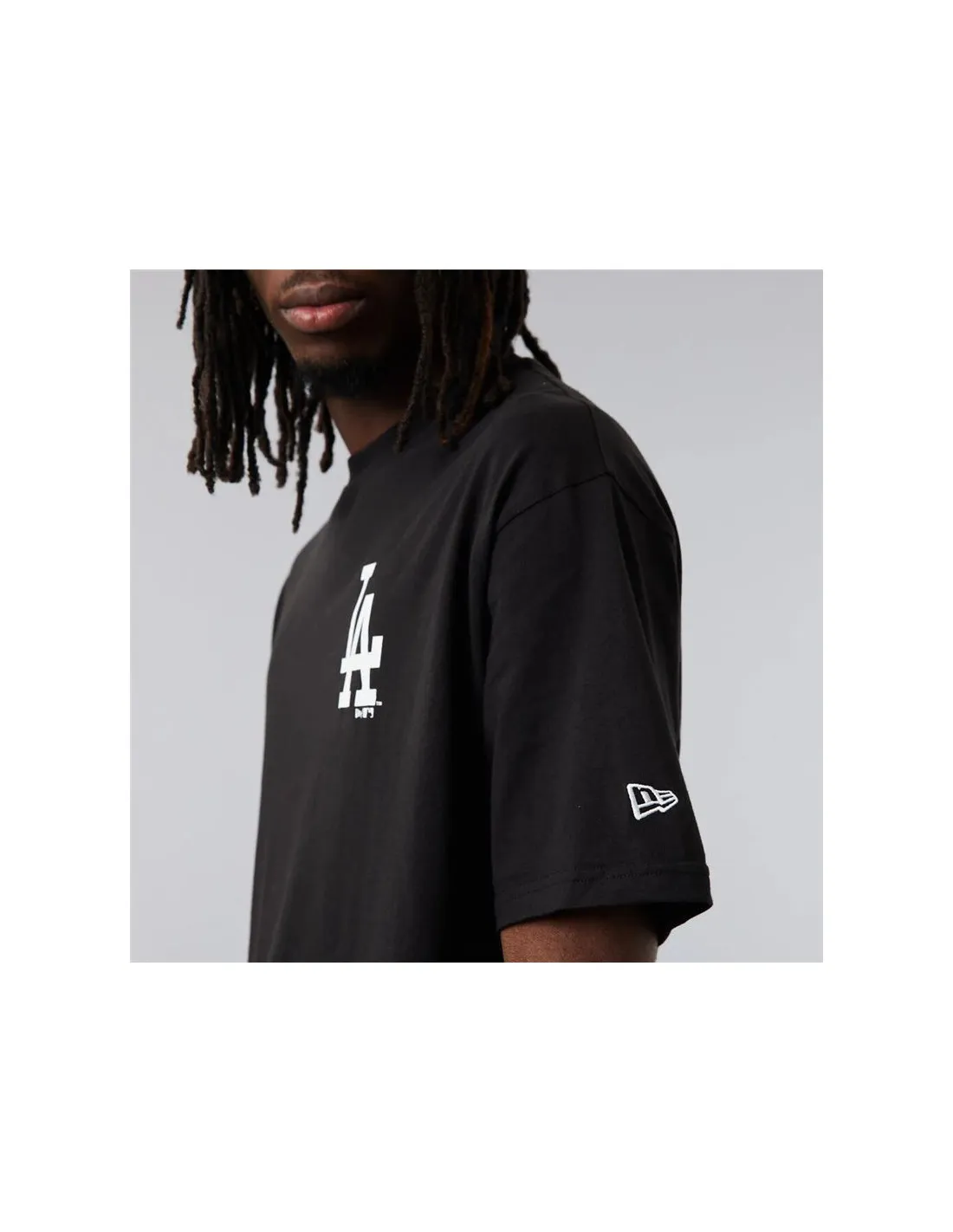 MLB CITY OVRSZD TEE LOSDOD  BLKWHI