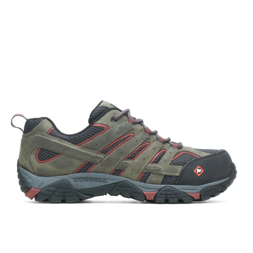 MOAB VERTEX VENT MEN'S COMPOSITETOE WORK SHOES PEWTER