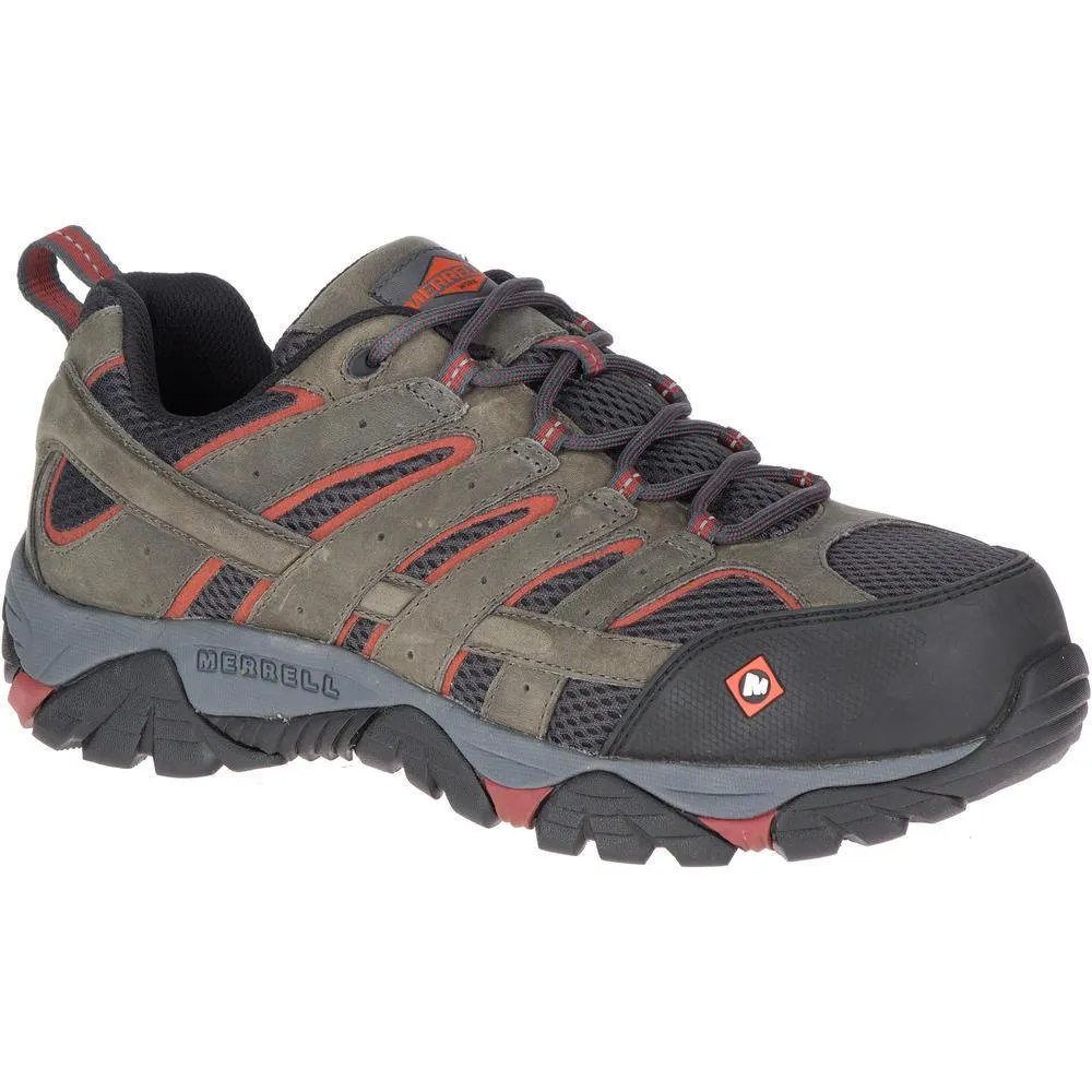 MOAB VERTEX VENT MEN'S COMPOSITETOE WORK SHOES PEWTER